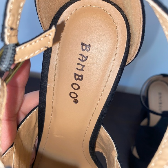 BAMBOO BLACK HEELS - Picture 5 of 10